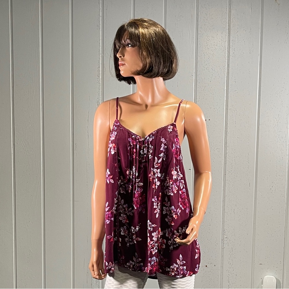 * Sonoma Women’s Floral Print Sleeveless Top Sz M